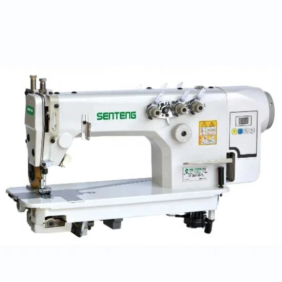 ST 3800-2D/PL  direct drive double needle chain stitch with puller lcokstitch sewing machine