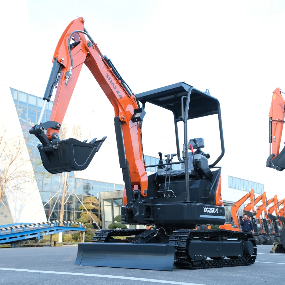 FREE SHIPPING! XG25U Micro Bagger Digger hyundai Used Kubota/yanmar Engine Mini Excav EPA/CE/EURO 5 Compact 2.5 Ton Excavators