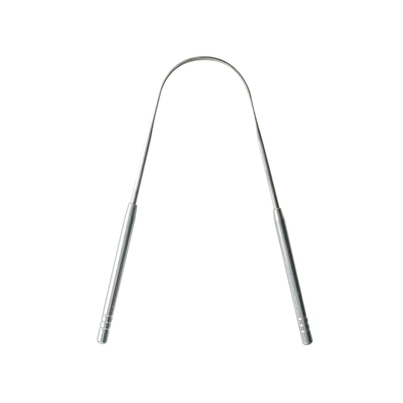 Stainless Steel Metal Tongue Scrapers Reusable oral cleaning tool stainless steel metal copper rose gold tongue scraper