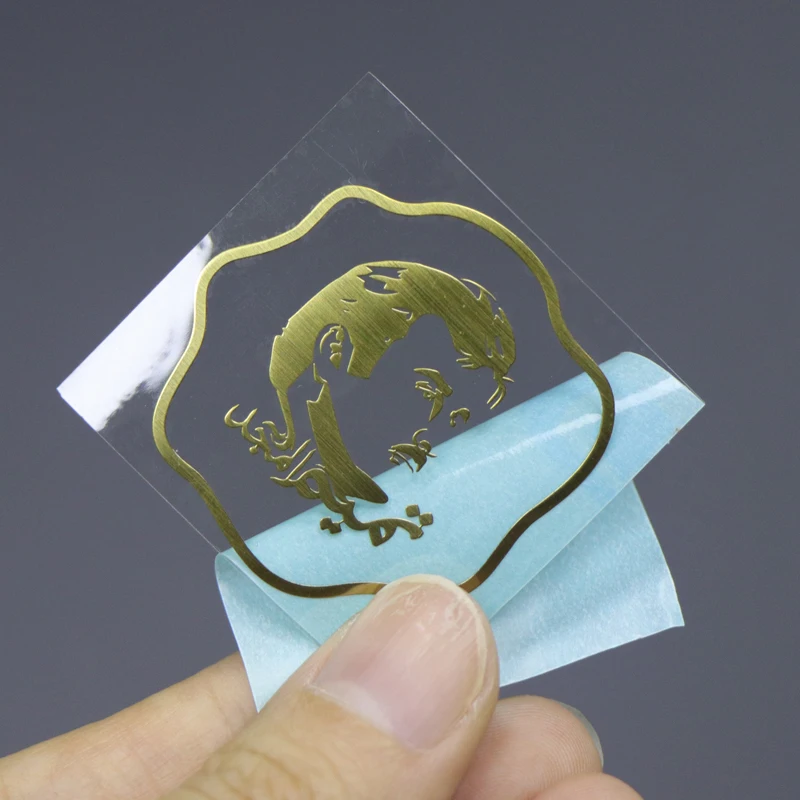 Пользовательская металлическая 3D переводная никелевая наклейка матовая Серебряная поверхность электроформа этикетка самоклеящаяся без фоновой метки