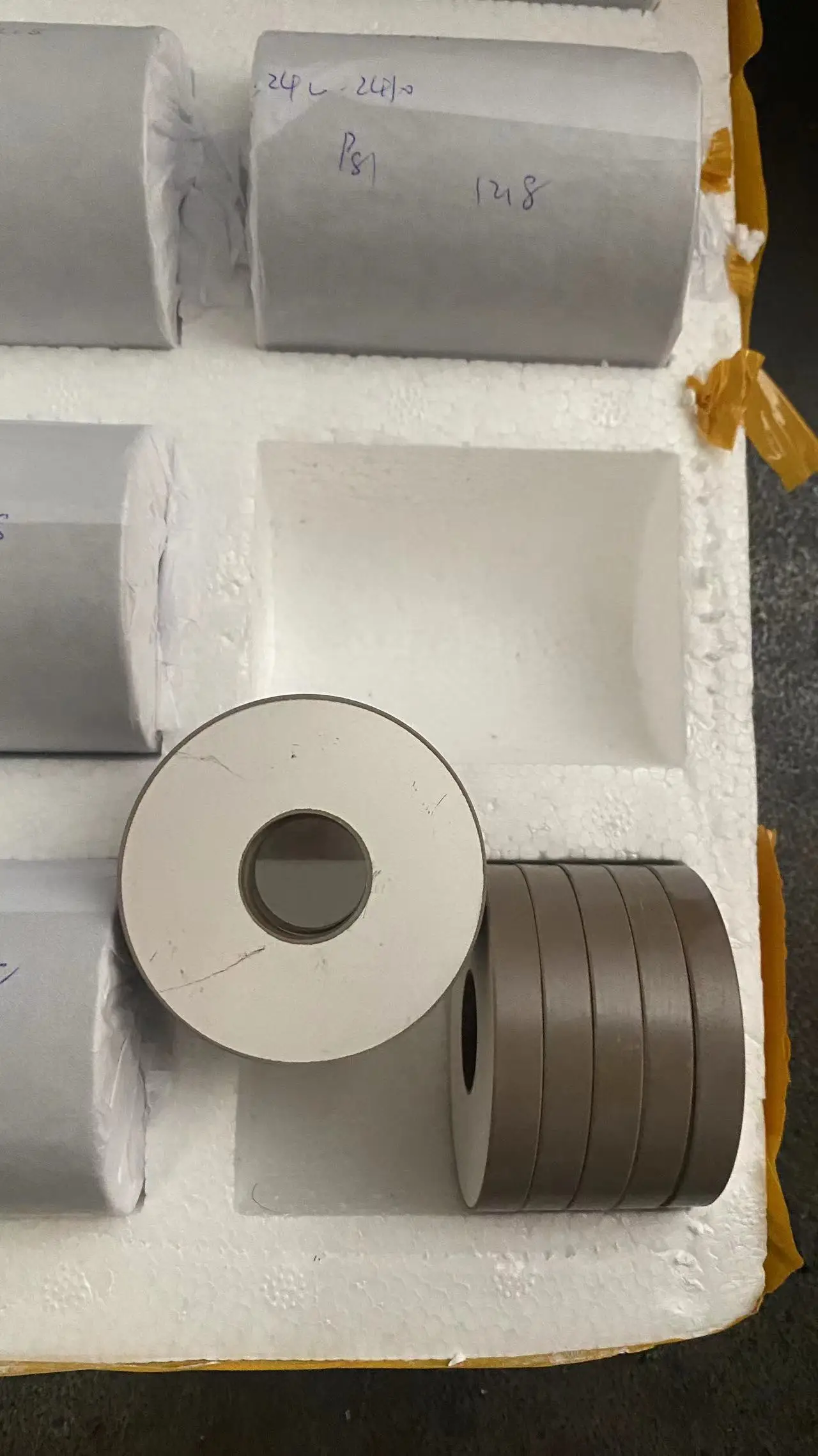 50*17*6.5 15khz Pzt-4 Pzt 5h Pzt-8 Disc Piezo Ultrasonic Transducer Sensors Piezoelectric Ceramic Components Piezo Crysta