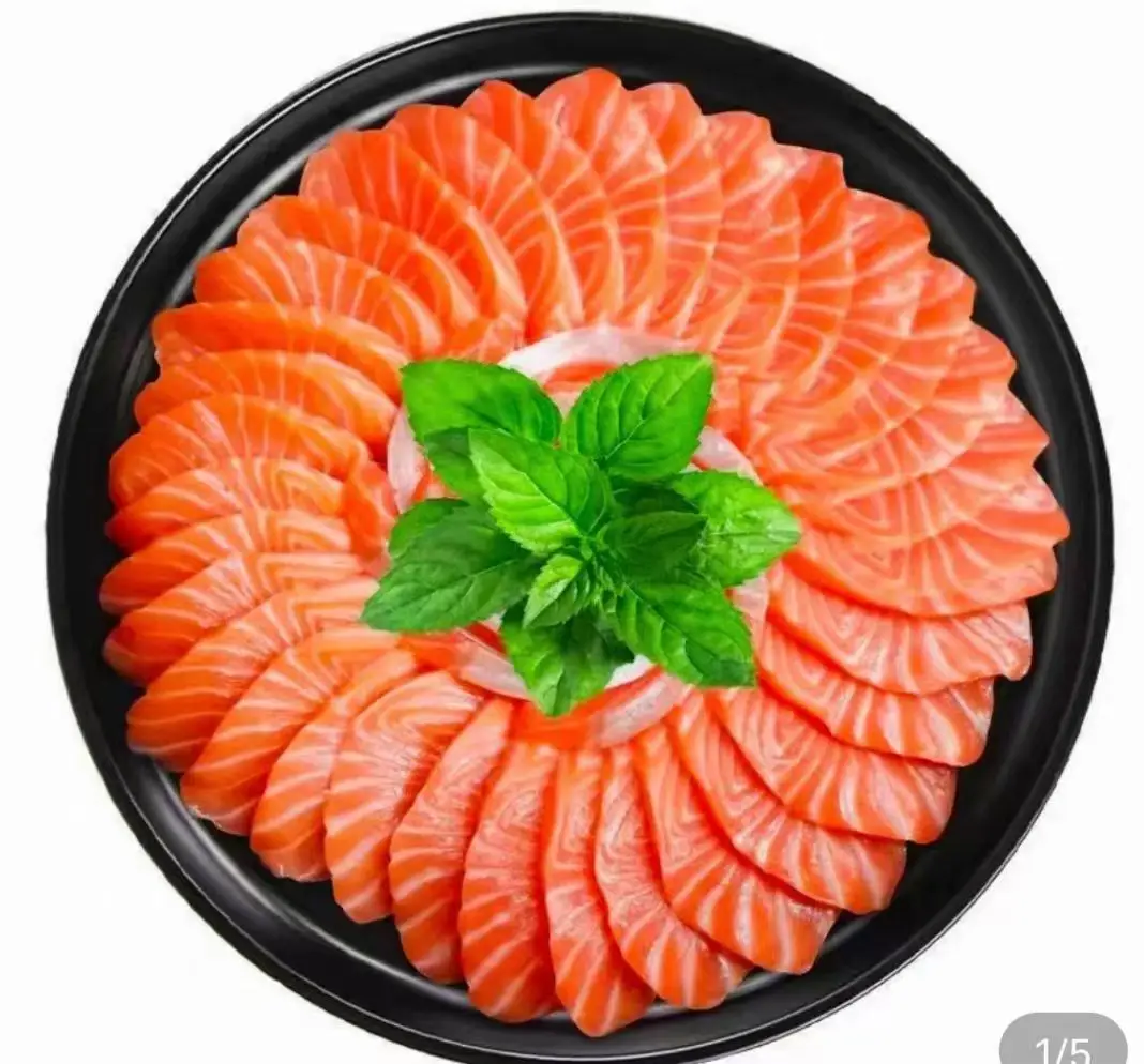 High quality ready to eat frozen delicious black Pepper Flavor vanilla flavor Atlantic smoked salmon Salad
