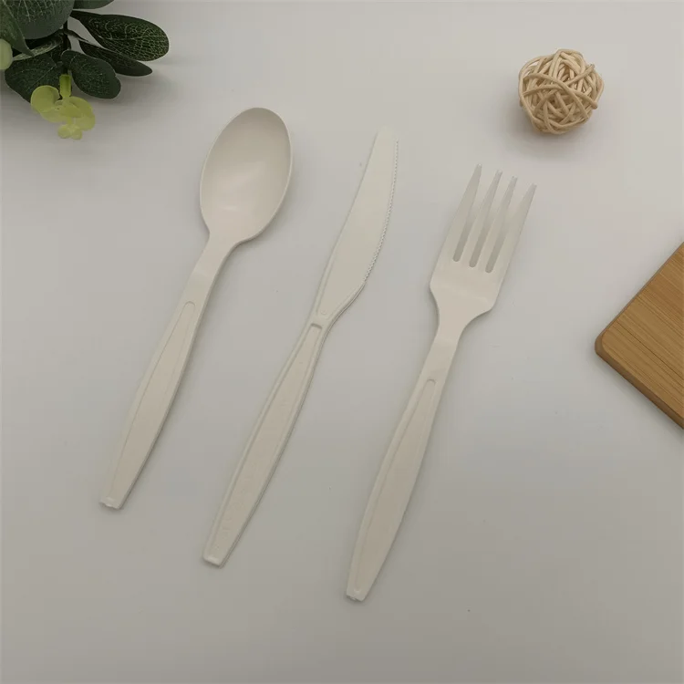 Cutlery Sets Flatware 3pcs Plastic ecofriendly Cutlery Biodegradable Plant Based Cutlery