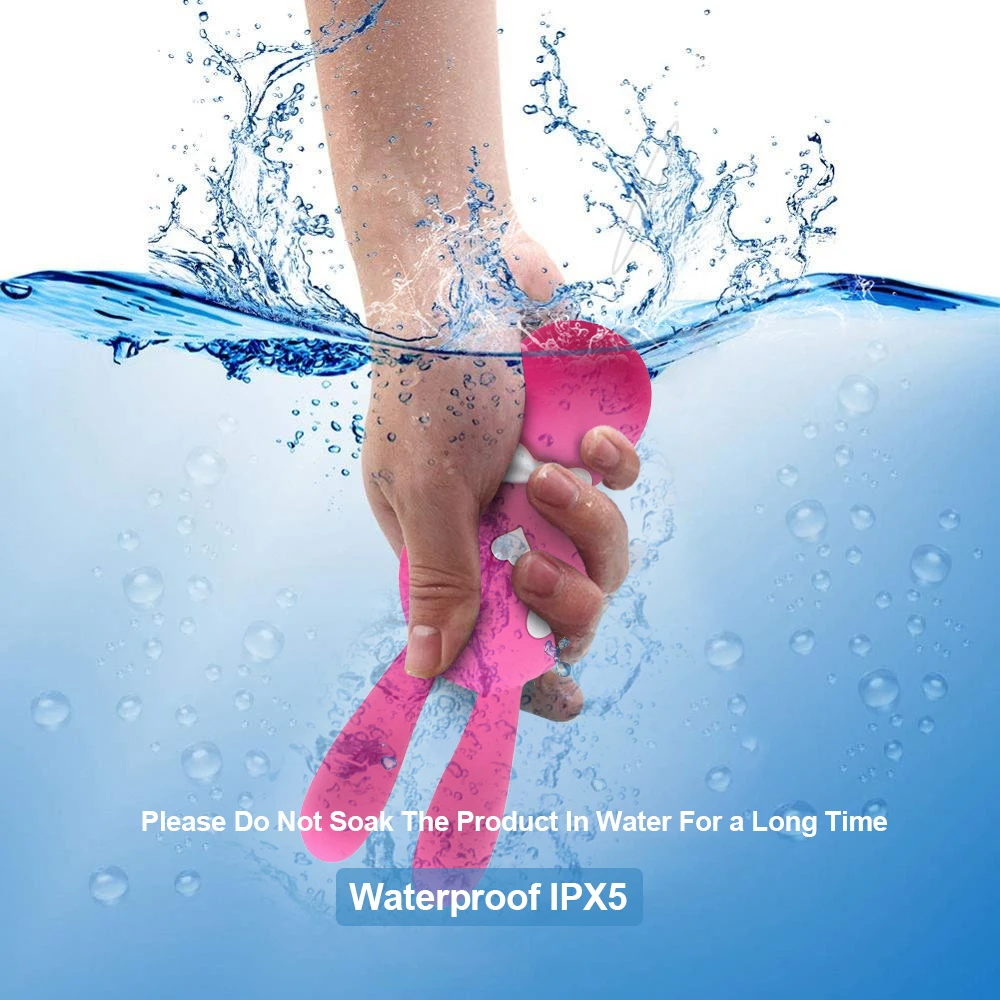 Silicone Waterproof Massager dido vibrator adult sex toy toys USB Charger Rabbit Vibrator