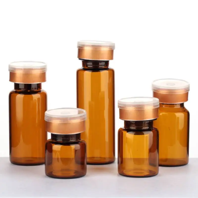 Amber Vitamin b12 Injection Glass Medicine Vials Bottles 5ml 6ml 8ml 10ml 15ml
