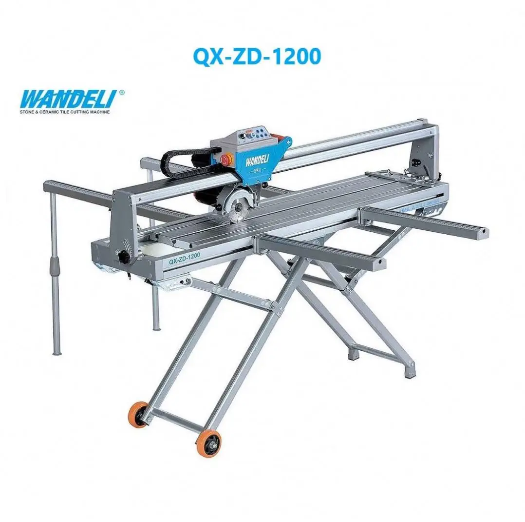 Wandeli Automatic Stone Cutting Machine QX-ZD-1200 Marble Tile Cutting Machine  Portable Table Saw Cutting Machine
