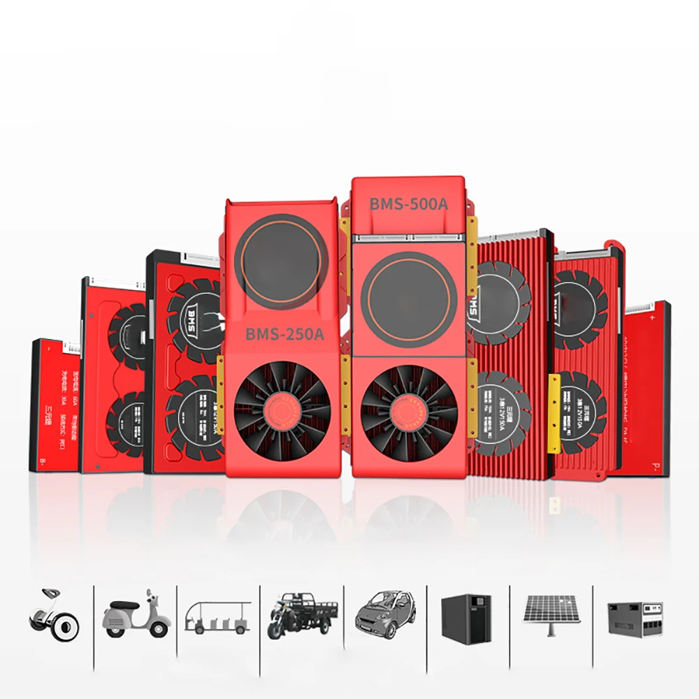 
Lifepo4 NCM Lithium battery pack management board bms pcb 40a 50a 100a 150a 200a 300a for electric scooter solar energy use 