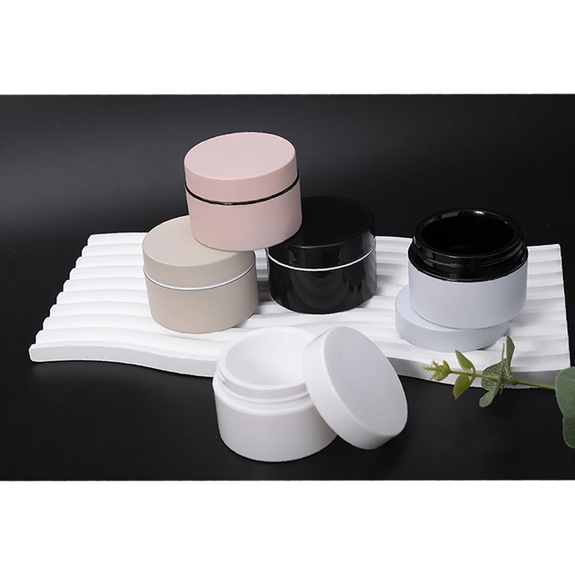 5g 10g 20g 30g 50g round screw cap face cream cosmetic packaging plastic jar with lids