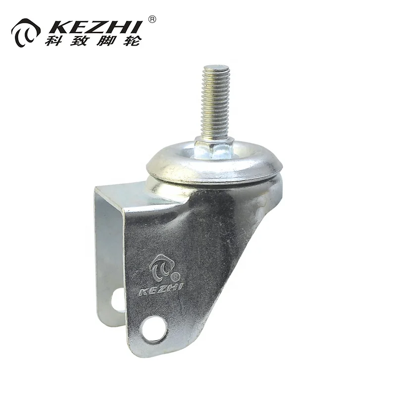 Хороший материал 5 дюймов резьбовой стержень литой ролик pu колеса для столовой тележки