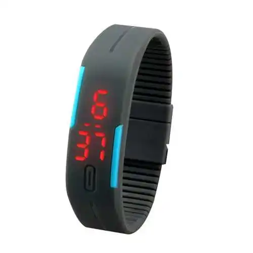 
Promortional Gift Magnetic Bracelet Cheap Digital Watch Wholesales Price Colorful Sport Silicone Rubber LED Digital watch 