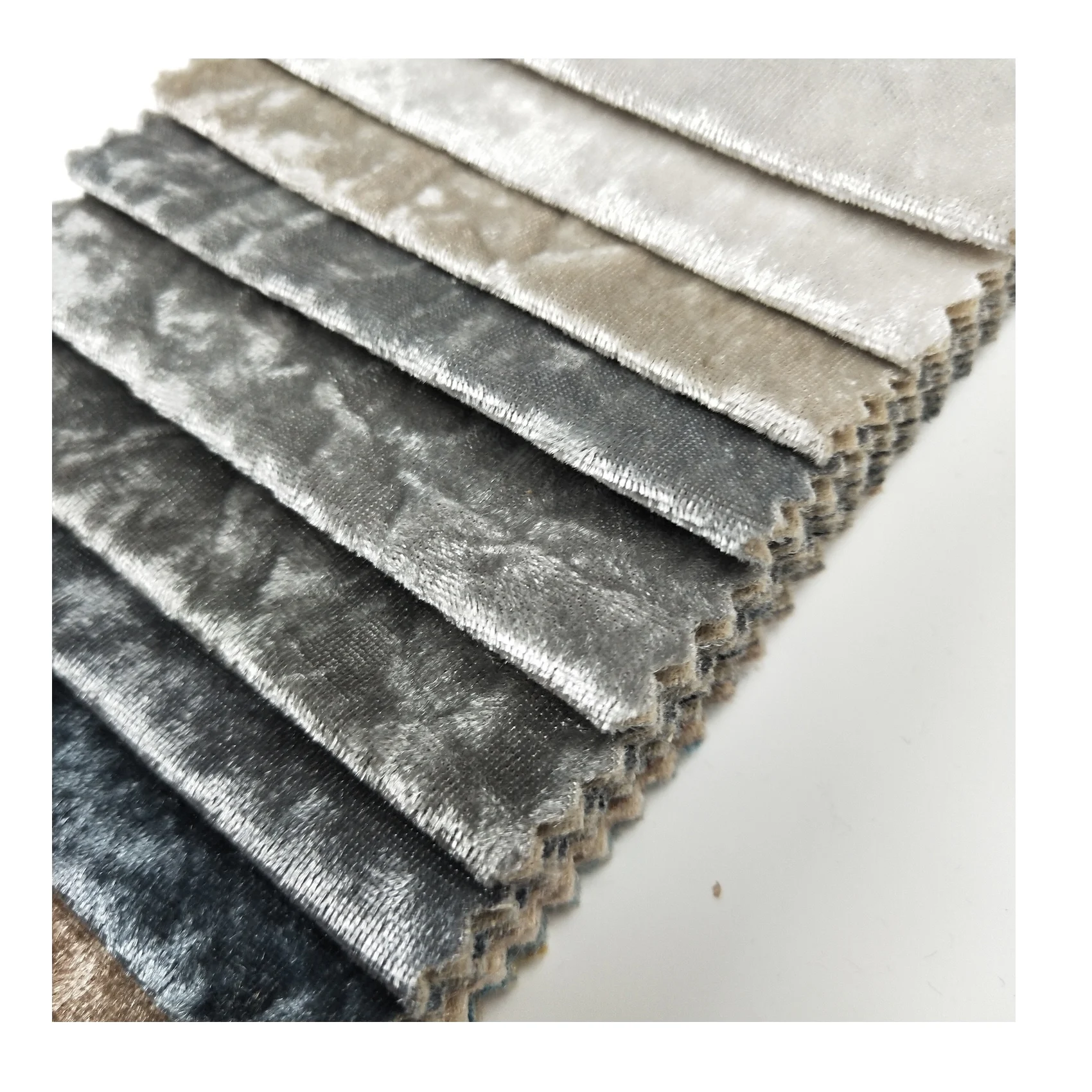 Popular 220 GSM Dark Red Shinny stretch ice crushed velvet fabric for  living room furniture chairs seat covers curtain sofas