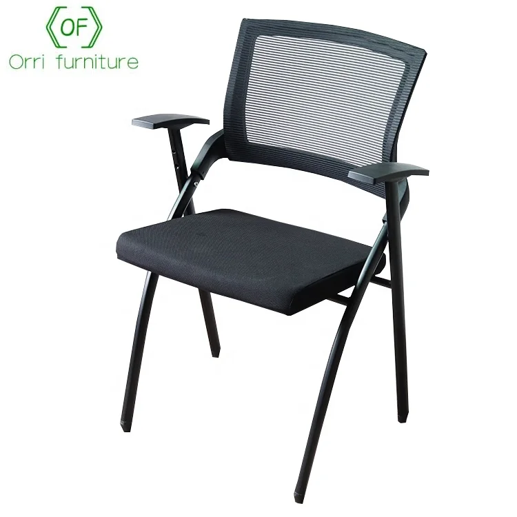Orri Furniture Black Mesh Foldable Office Visitor Chair for Conference Room Training