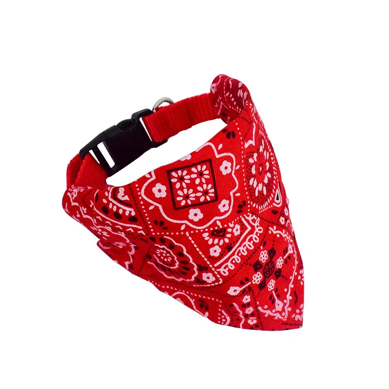 Adjustable Pet Dog Triangular Bandage Puppy Cat Scarf Bandana Collar Bibs Cat Neck Decor Dogs Cats Pets Accessories