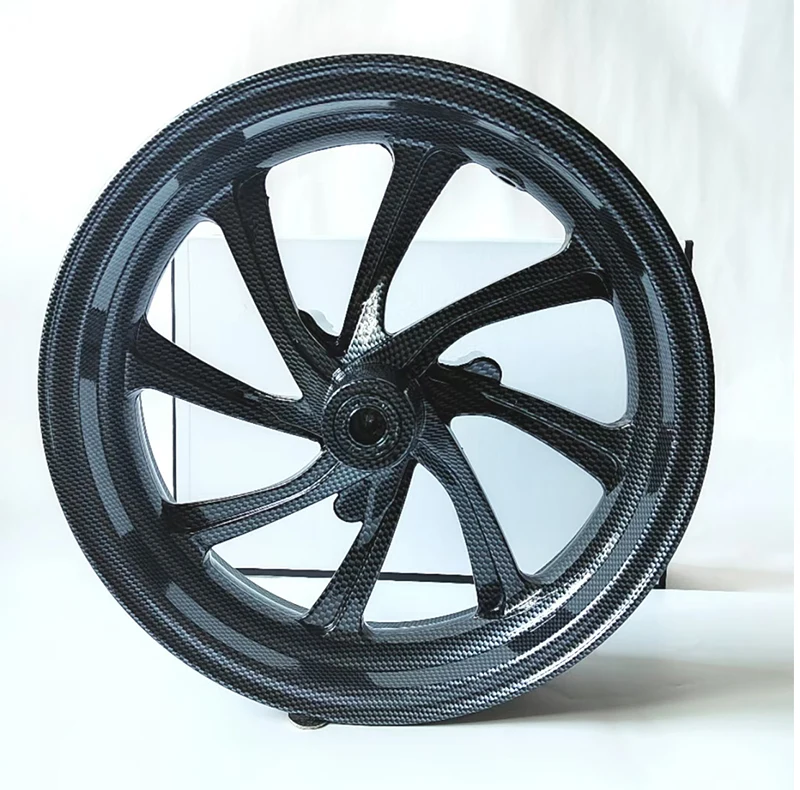 New Style  Tank 200 Cc  150 CC  Motorcycle Scooter   Wheel  Front  Aluminum Wheel 13 Inches Carbon Fiber Color Motorcycle Wheel