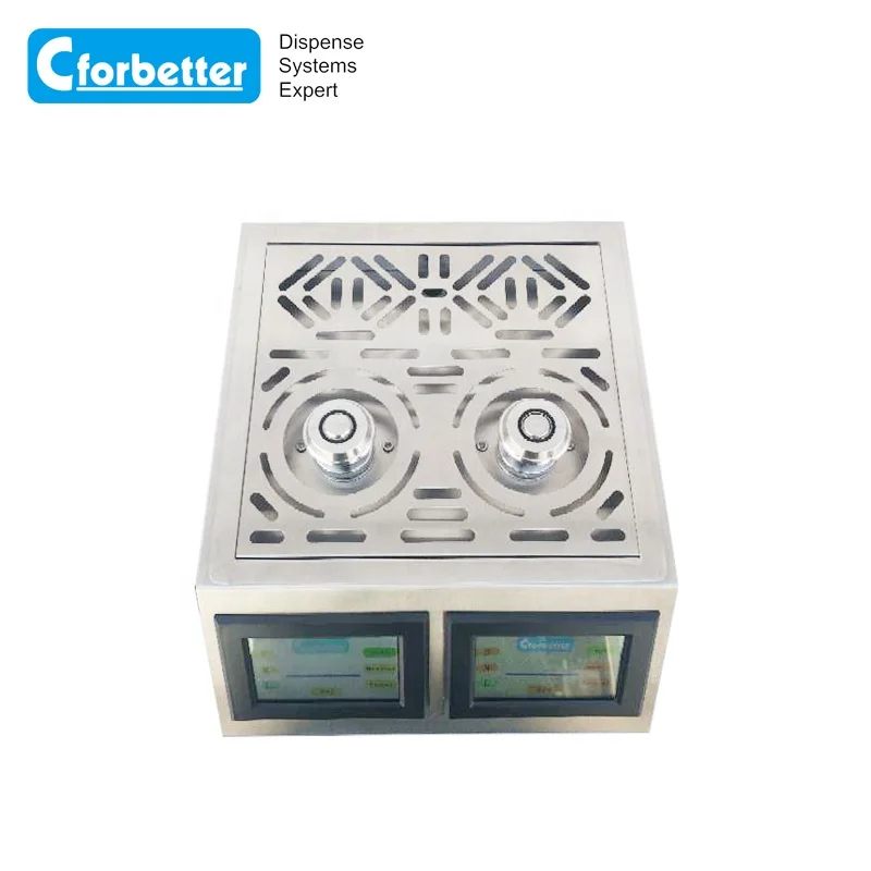 
automatic portable bottoms up beer drink dispenser two- nozzle beer cooler 