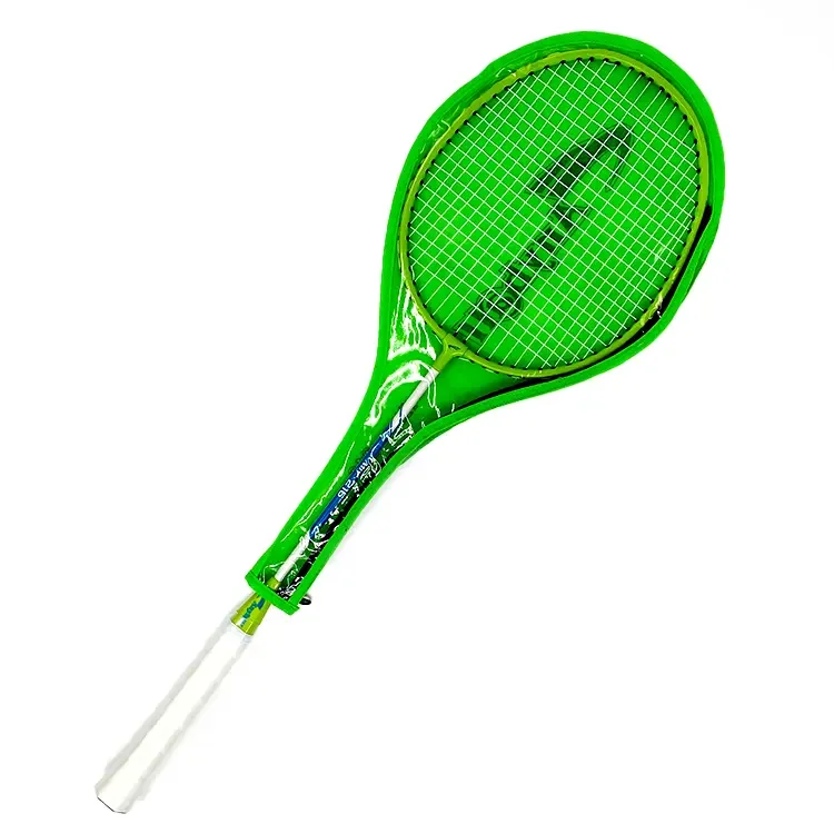 OEM Single Racket with Cover Iron Steel Material Badminton 216 Paddle