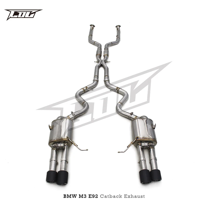 BK двойной резонатор для труб BMW M3 E90/E92/E93 4 0 л 2008-2013 выхлопных из нержавеющей стали глушитель Catback Escape