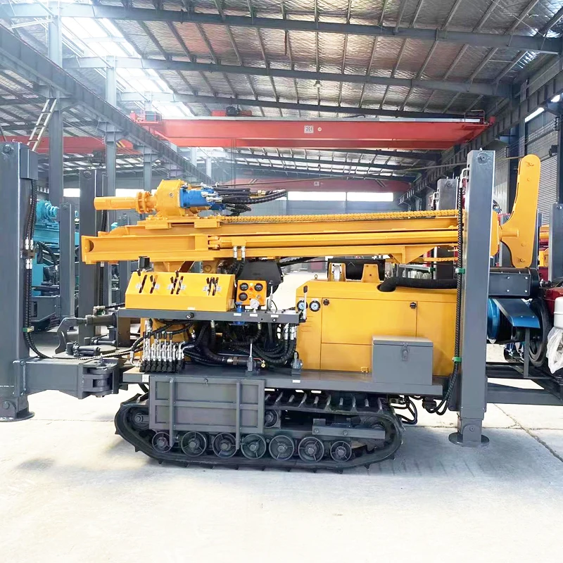 High Performance Mobile Small Pneumatic Rotary Water Well Drilling Rig Diesel Well drilling Machine