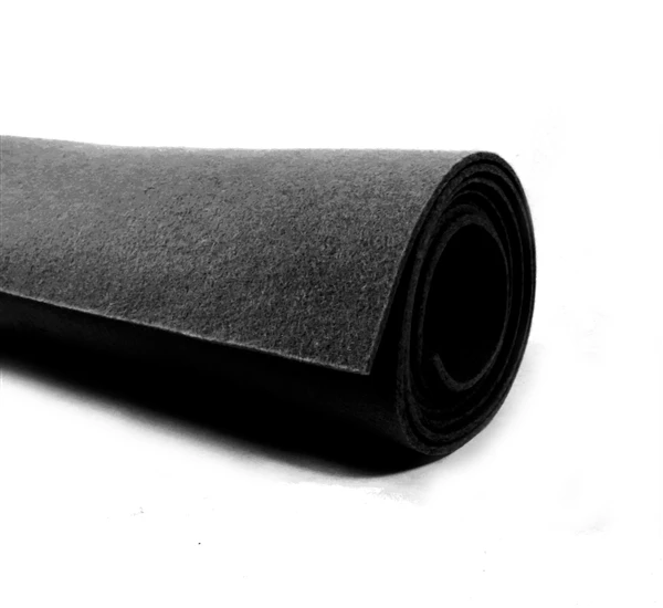 color soft felt wool 100% 1mm 2mm 3mm felt wool fabric roll factory price