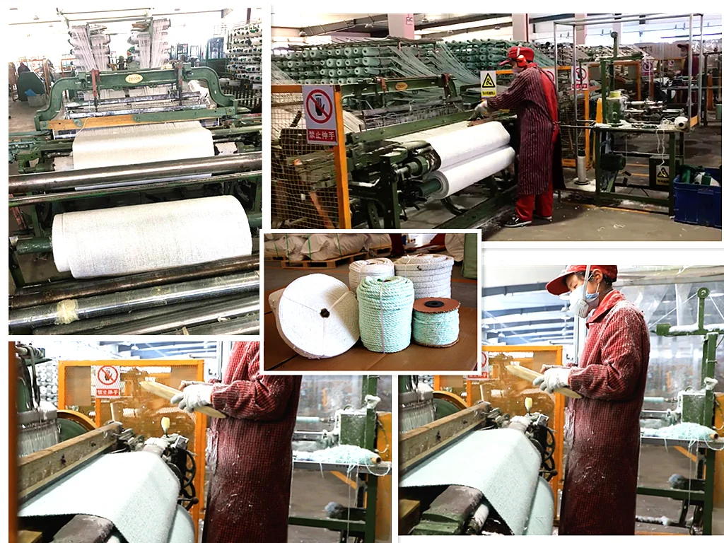  Промышленный огнеупорный текстиль LUYANGWOOL 1260 керамическое волокно круглый плетеный