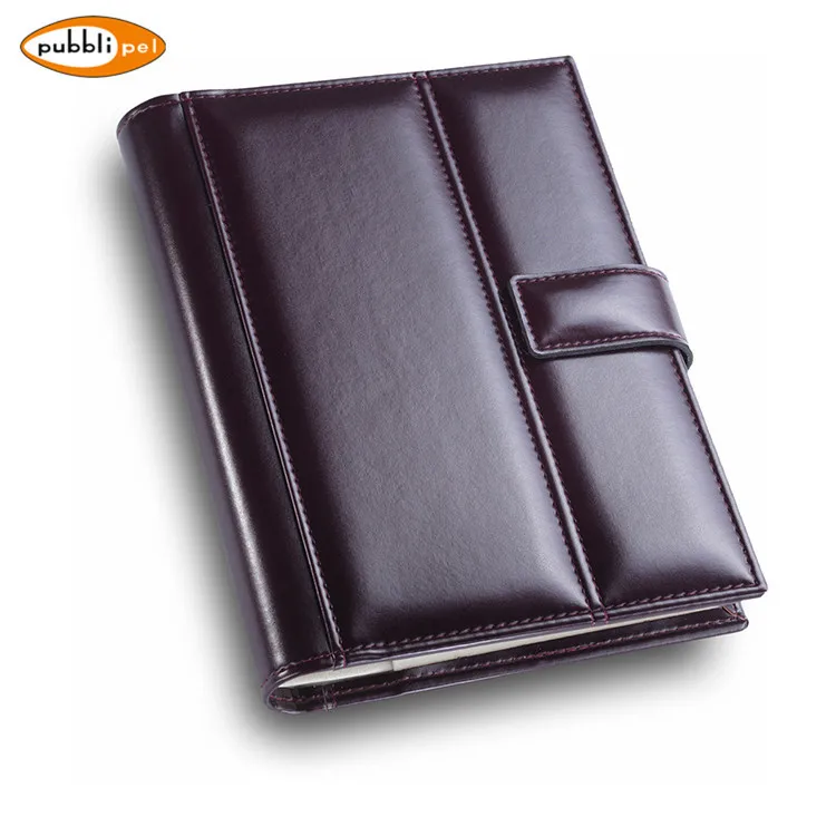 A5 Custom Service Top Grade PU Leather Office Executive Diary With Magnet