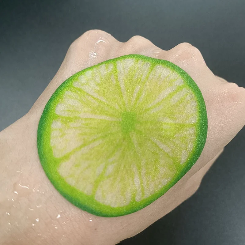 Printed Lime Orange Custom Korean Skin Care Wholesale Eye Sheet Mask