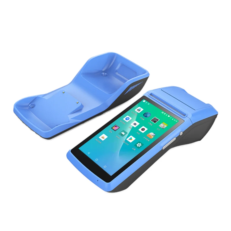 5 inch cash register pos touch system barcode scanner mobile pos terminal 2g 3g nfc android handheld pos with printer