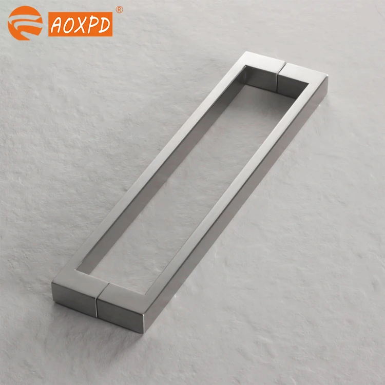 304 stainless steel thickened glass door handle modern simple polishing European glass door handle