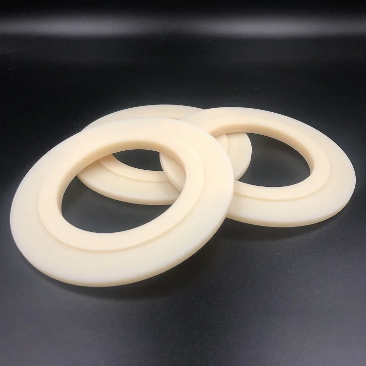 Low cost non-standard custom milling nylon products machine processing ring washers nylon