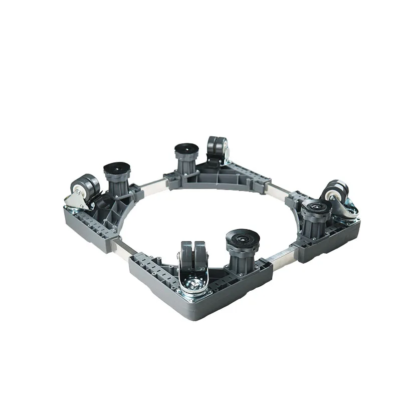 Heavy Duty Adjustable Movable Washing Machine And Refrigerator Stand Base With Wheels