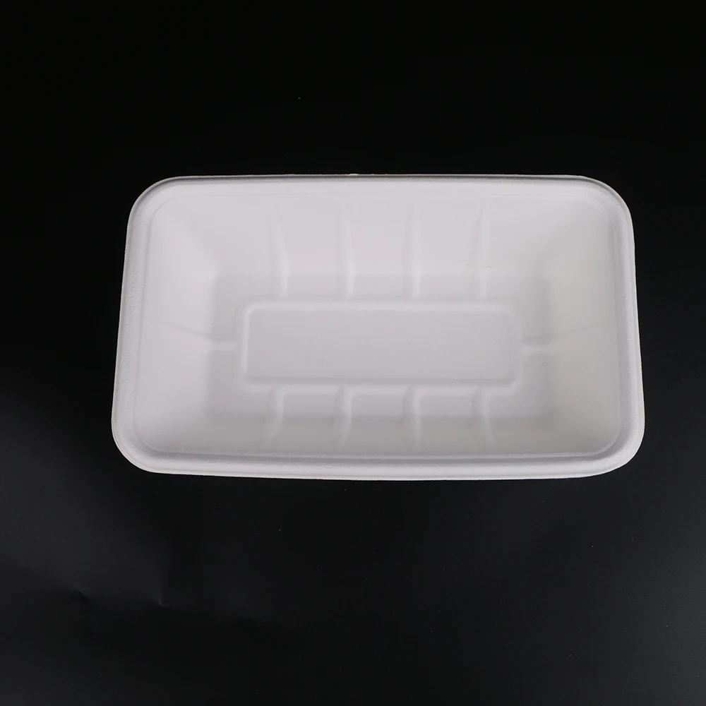 Customized biodegradable eco friendly disposable food fruit paper tray