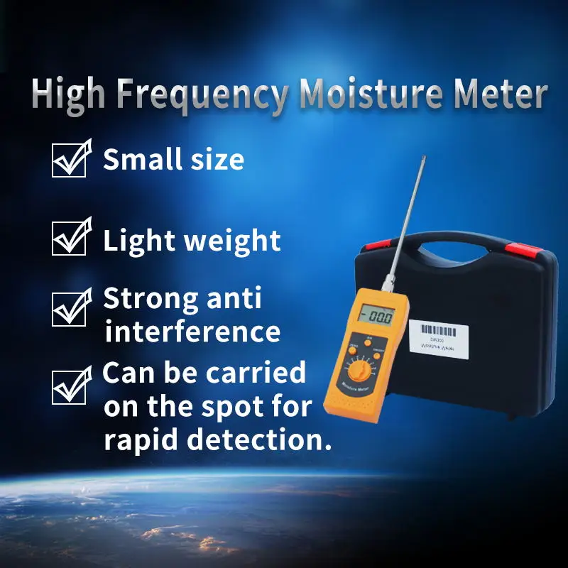 High-Frequency Moisture meter DM300 to test different kinds of material