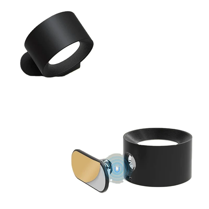 Приглушаемая светодиодная настенная лампа с сенсорным выключателем перезаряжаемый от USB настенный светильник 4000k 4 5 Вт вращающийся на 360 градусов Магнитный шар для чтения