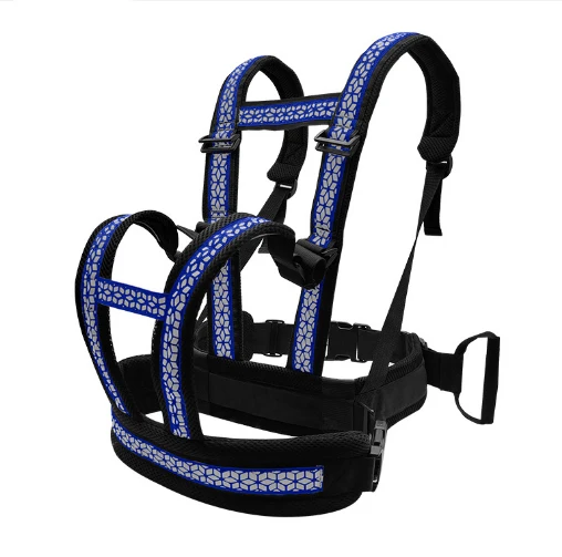 Buckle Design Breathable Reflect Light Bike Motorcycle Passenger Safety Harness Belt for Child Kids