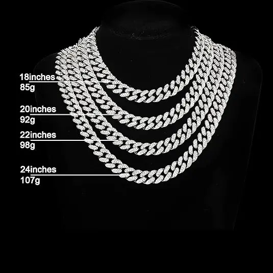 Cheapest Price Hip Hop 925 Sterling Silver 2mm 3mm 4mm 5mm 6.5mm VVS Silica Diamond Necklace Silica Tennis Chain