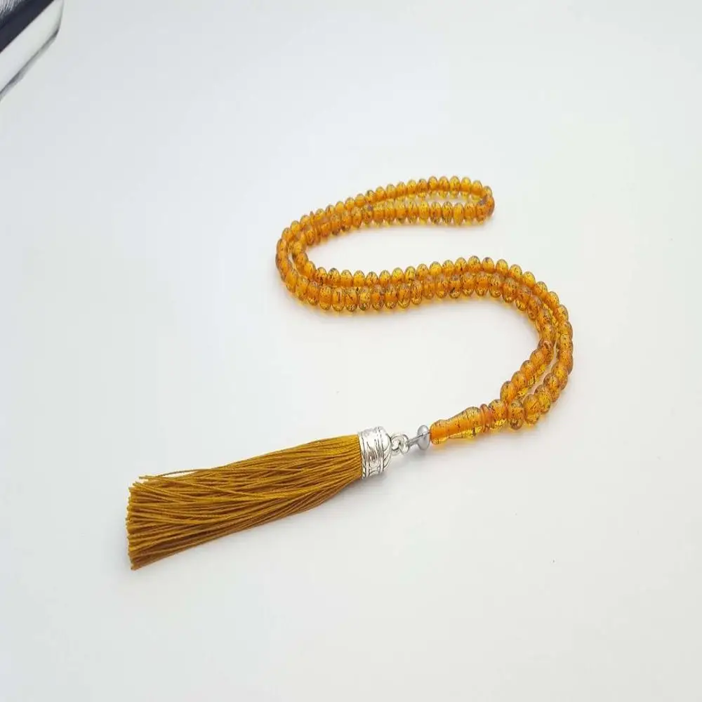 Hot Selling Islam Muslim Rosary Amber Stone Byytasbih 99 beads