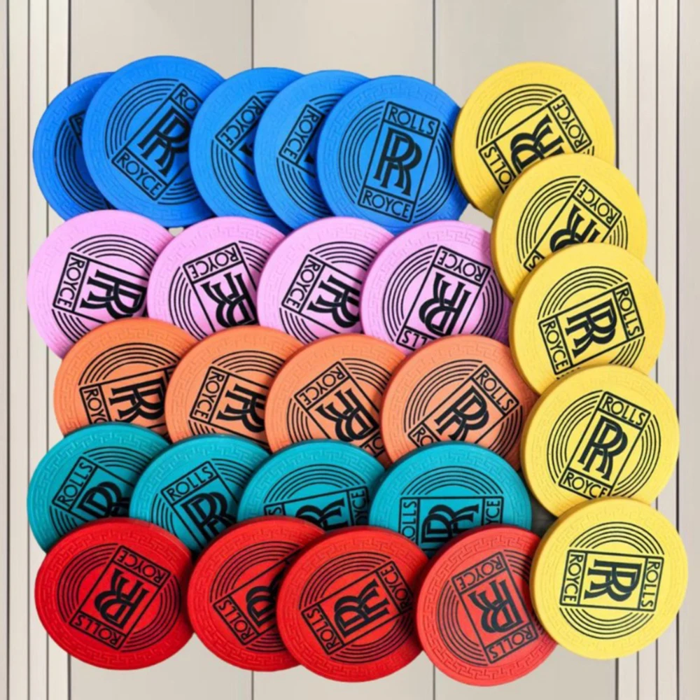 Double RR 43mm 12g Ceramic chips set with embossed pattern poker chip