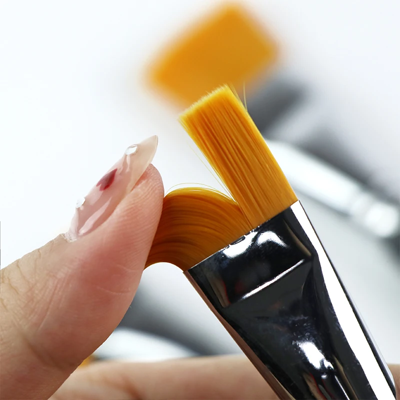 Professional water color paint brushes 12 pcs Wooden Handle Nylon Hair face paint brush set