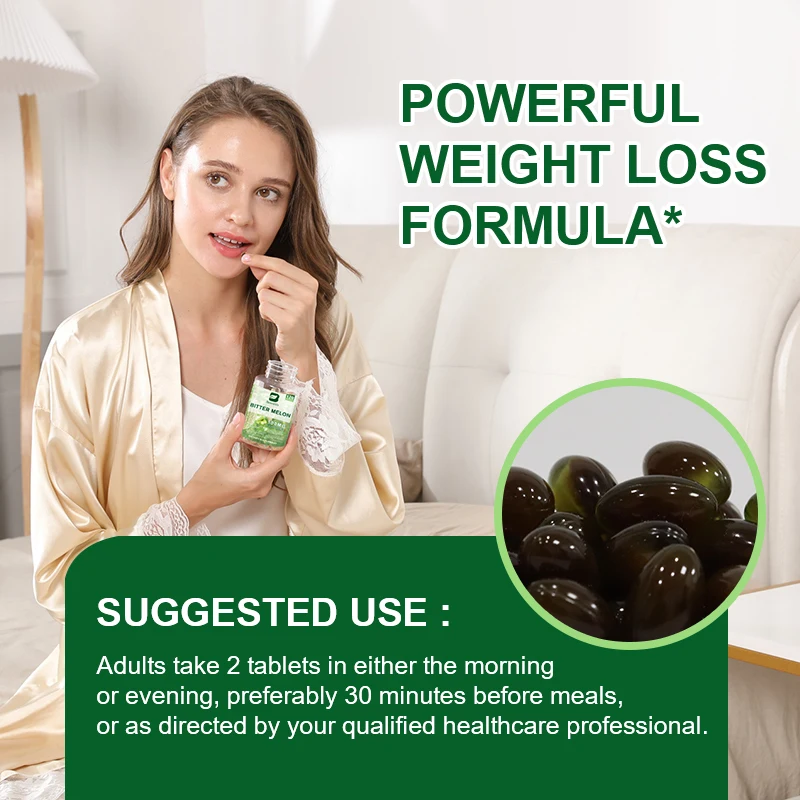 Beworths Private Label 120pcs 100mg Bitter Melon Softgel Capsule Bitter Melon Extract Supplement