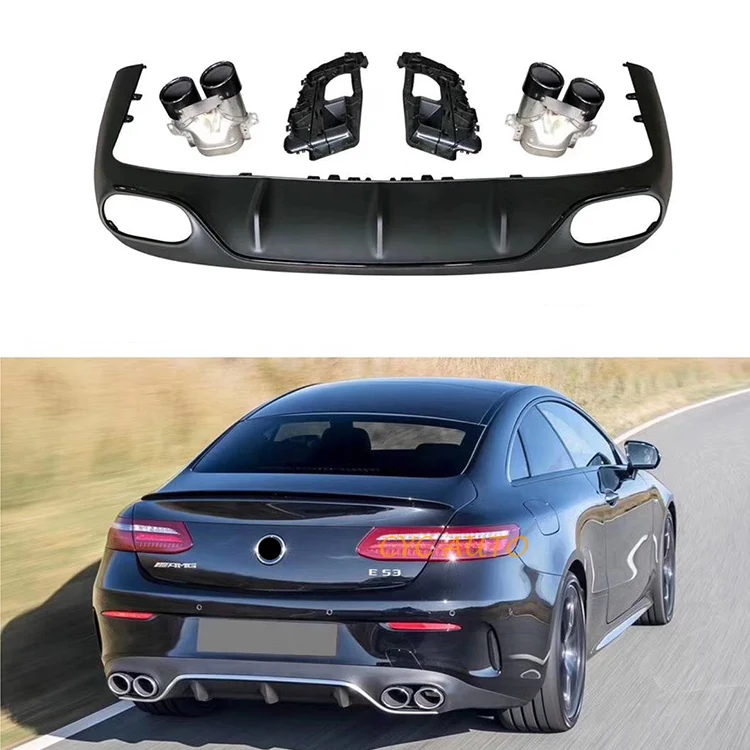 AMG E53 rear bumper parts rear diffuser for Mercedes Benz E CLASS C238 coupe 2016 2017 2018 2019