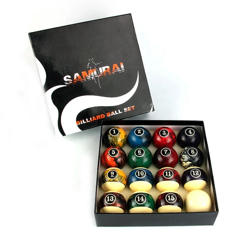 
Fantasy and Number Color 16 Pieces Billiard Pool Ball Set With Beauty Box 