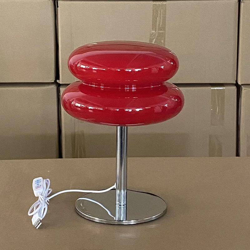 Bauhaus lampe de table candy lamp living room side bedroom donut glass korean sleeping table lamp for living room