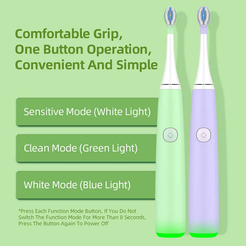 Baolijie Wholesale Silicone Brush Head Long Standby Electric Rechargeable Electric Toothbrush For Children