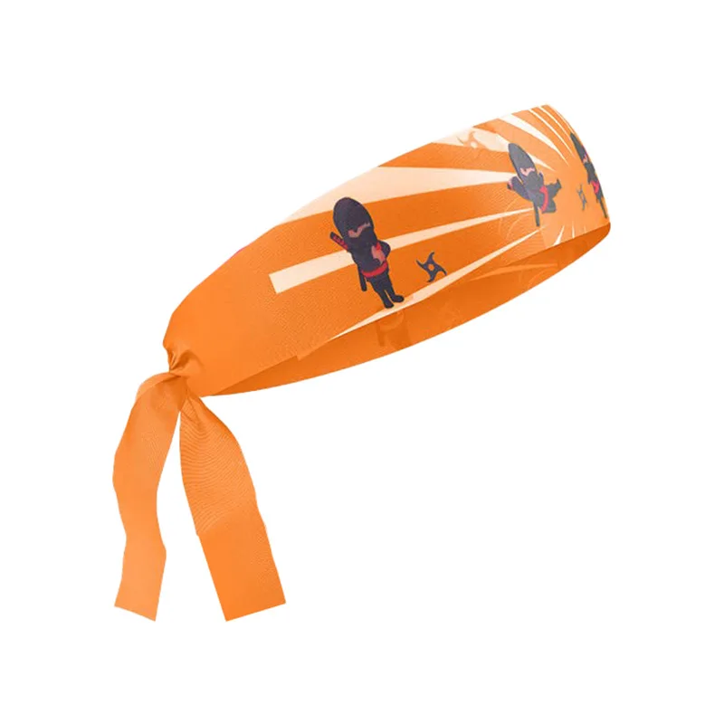 Head Tie  Ninja Karate Headbands for Kids Adjustable Elastic Bandana Sweatbands Athletic Wrap Bands Sports Tennis Basketball