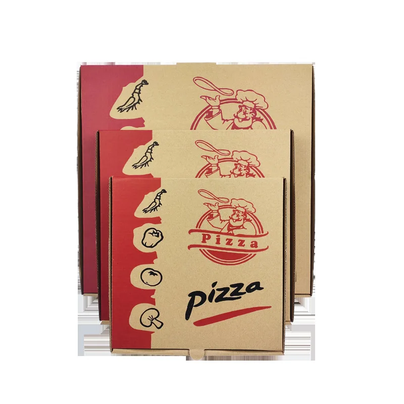 Hot off the shelf Good quality, customizable pizza boxes of all sizes Wavy cardboard pizza boxes