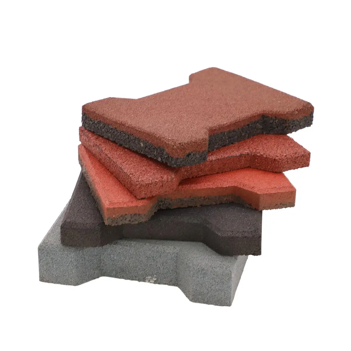 Wholesale Rubber Brick Shape Rubber Paver Manufacturer Rubber Flooring Patio Paver Bricks