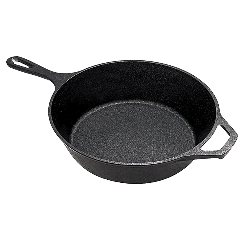 Manufacturer Cookware hot sale 2 in 1 Dutch Oven Pre seasoned Cast Iron Combo Cooker