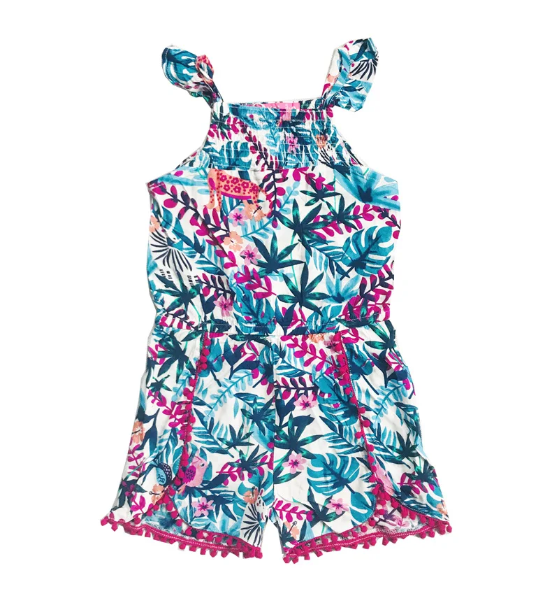 Wholesale Mixed Cotton Kids Girls stock lots Rompers Jumpsuits