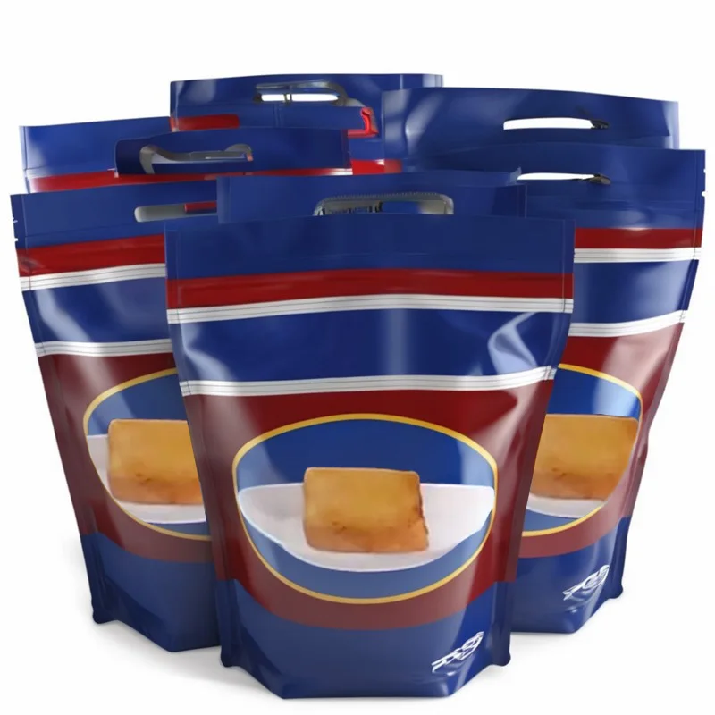 High Temperature Custom Printed Resealable Zipper Stand up Pouch Plastic Food Packaging Bag