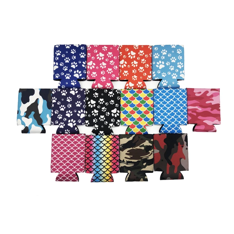 Wholesale 12 oz Printed Neoprene Standard Can Coolers